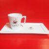 Xicara De Cafe Com Bandeja Retangular 60 Ml